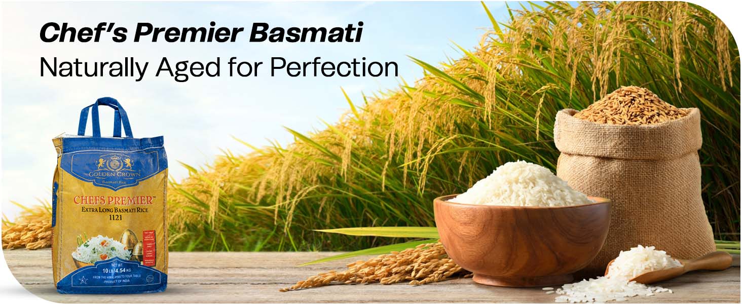 Premium Basmati Rice, Naturally Aromatic and Aged