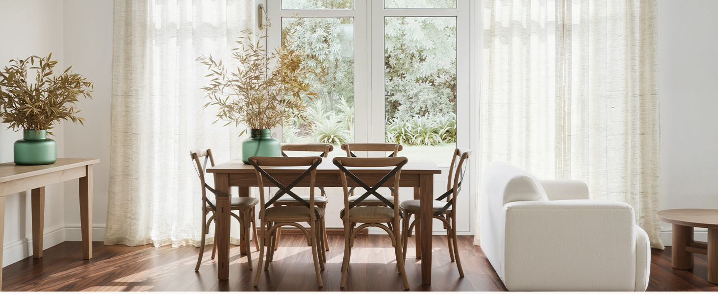 linen curtains