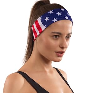 American flag headband usa