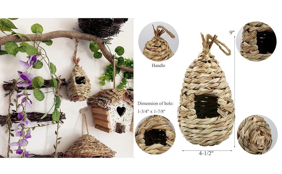 Hand Woven Hummingbird House