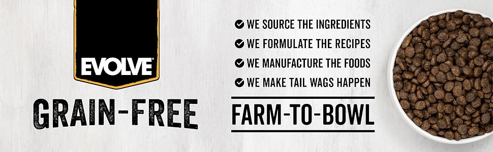 Evolve Grain Free is Farm to Bowl