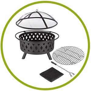 Image of fire pits for outside set.