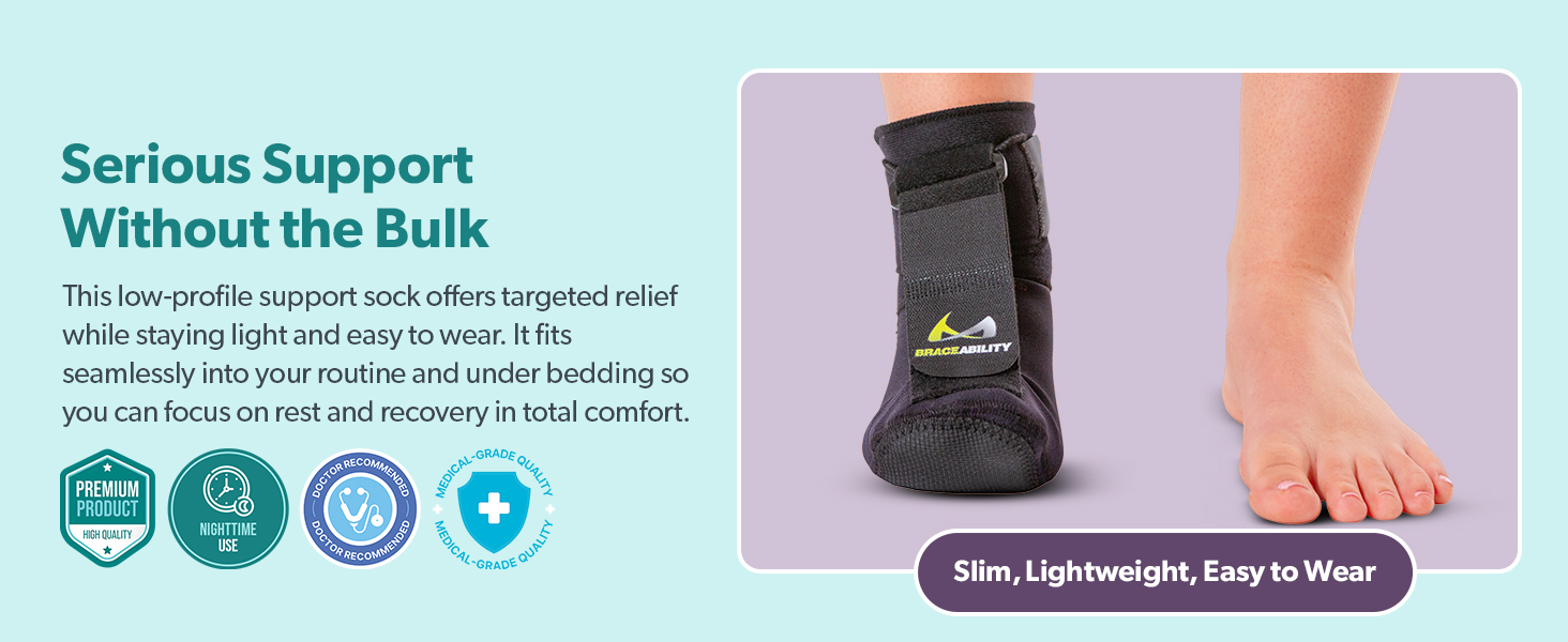 Braceability Plantar Fasciitis Night Splint Sock