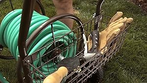 pneumatic, tires, garden, hose, cart