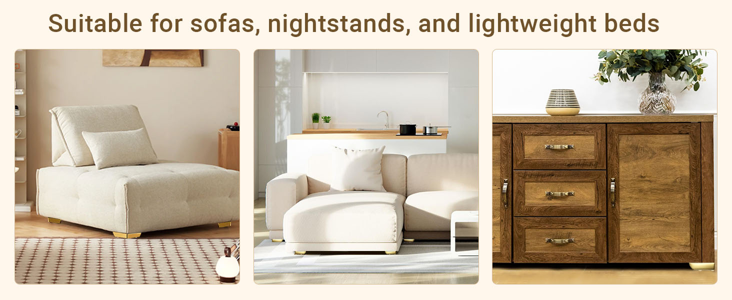 Multi-scene universal metal furniture leg fit sofa chaise lounge nightstand storage cabinet bed