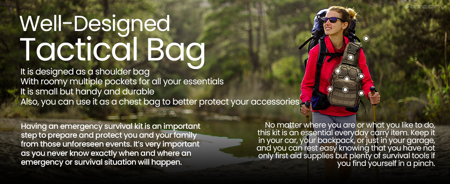 scout tactical fishing hiking camping gear accessories in the wood