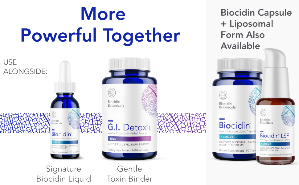 Biocidin botanical herbal supplement gi detox cleansing
