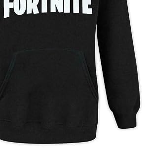 Fortnite Logo Boys Black Hoodie
