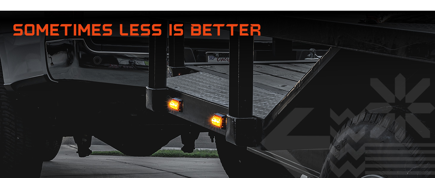 2.5" Rectangular Clearance Marker Light Kit