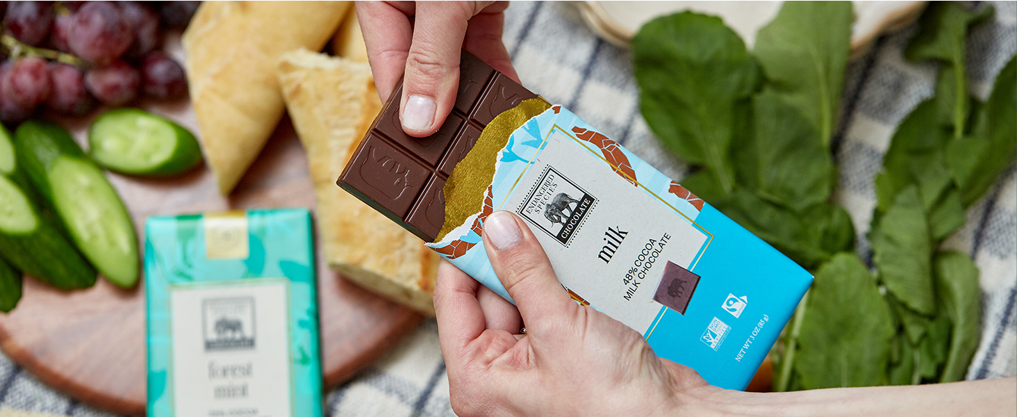 Endangered Species Dark Chocolate Candy Bars 48% COCOA