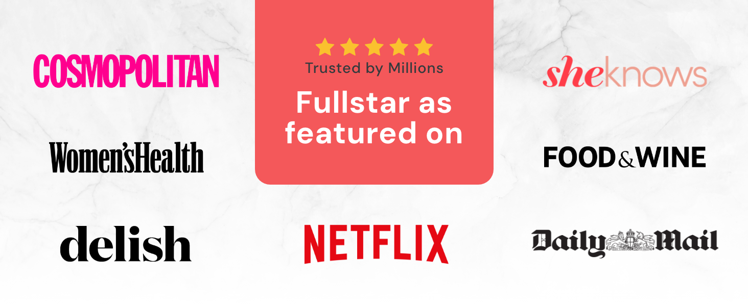 fullstar vegetable chopper featured in Women’s Health, Netflix, Delish