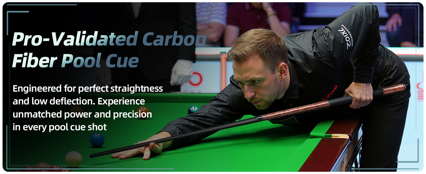 professional carbon fiber pool cue