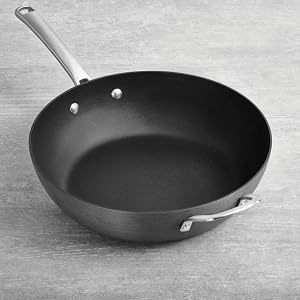 Calphalon Classic Nonstick 12-Inch Jumbo Fryer Pan with Cover - Designed for Frying