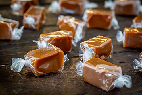 Blue House Soft and Chewy Handcrafted Gourmet Caramel Candies, Gift Boxed (Original Caramels),1 pound