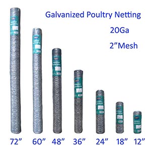 2inch galvanized chicken wire