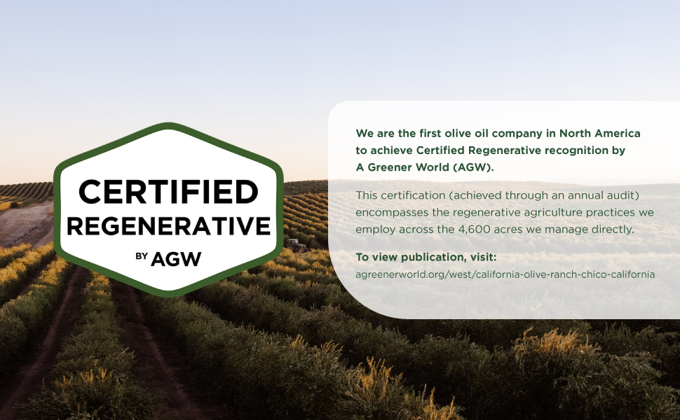 Certified Regerative by AGW EVOO Brand