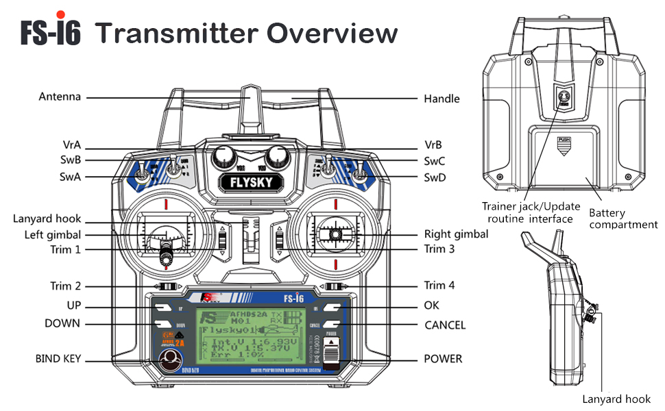 Flysky FS-i6 RC Transmitter with FS-iA6B Receiver