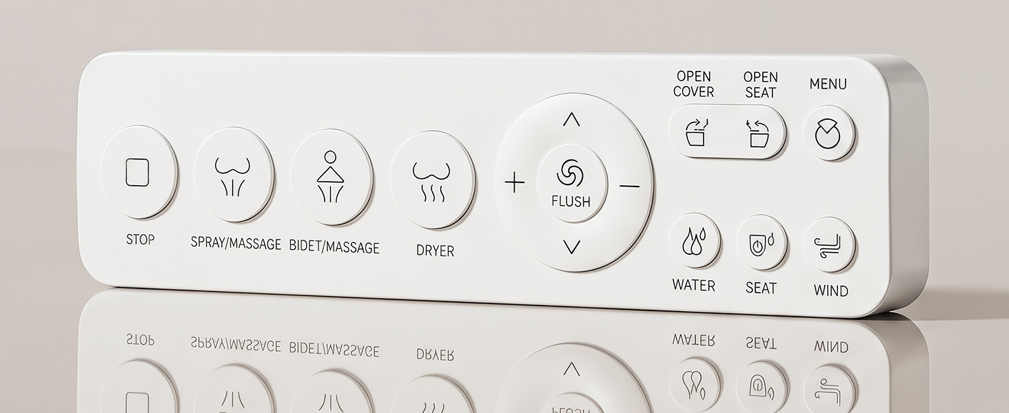 toilet with bidet built in