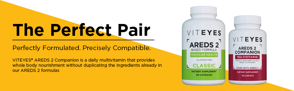 Perfect Pair - AREDS 2 Capsules + AREDS 2 Multivitamin Companion