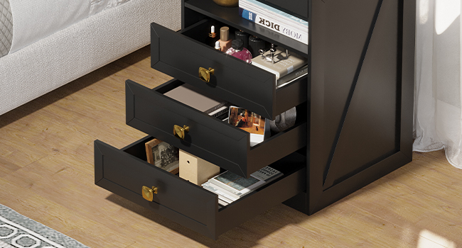 wood nightstand