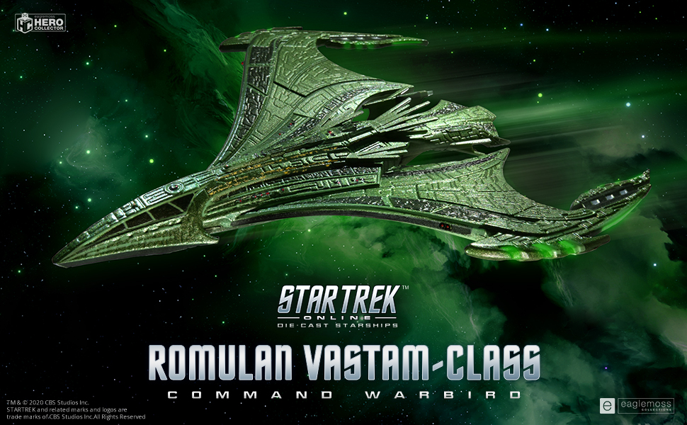 star trek, star trek starships, eaglemoss, hero collector, Romulan Vastam-class Command Warbird