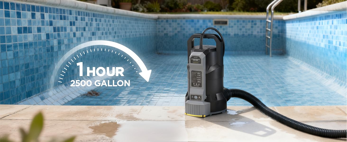 2500 Gallon Pool Water Pump