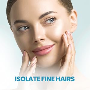 Isolate fine hairs epilator ingrown hair treatment