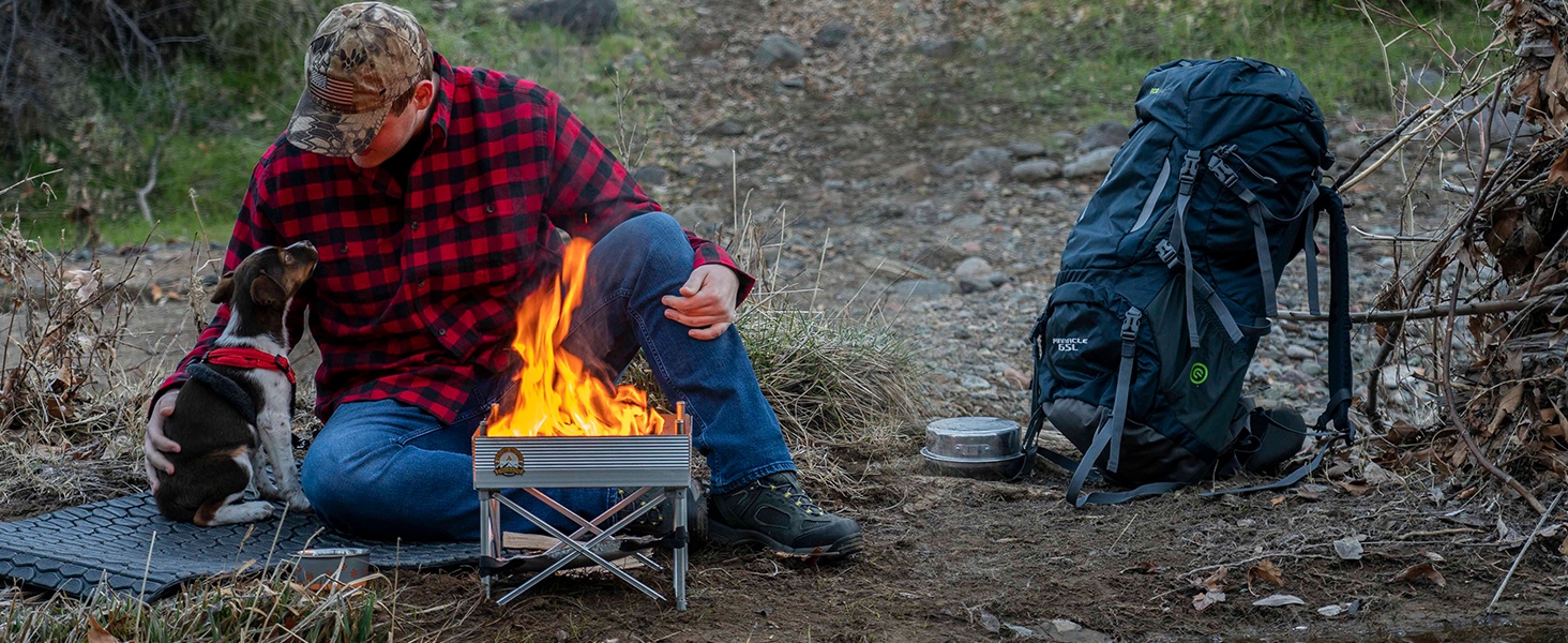 trailblazer, firepit, fire pit, portable fire pit, backpacking, fire, outdoors