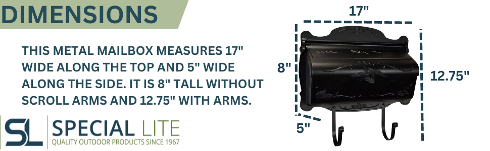 wall mounted mailboxes floral mailbox newspaper scroll arms