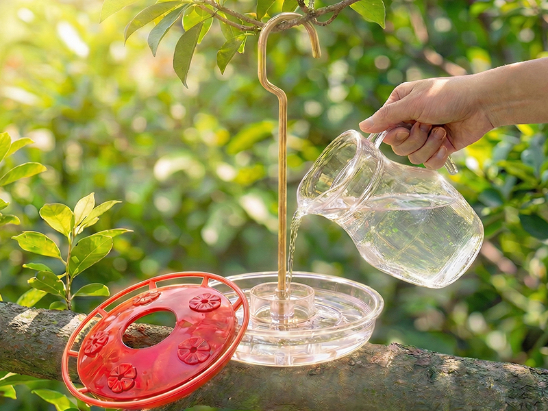 hummingbird feeder hanging