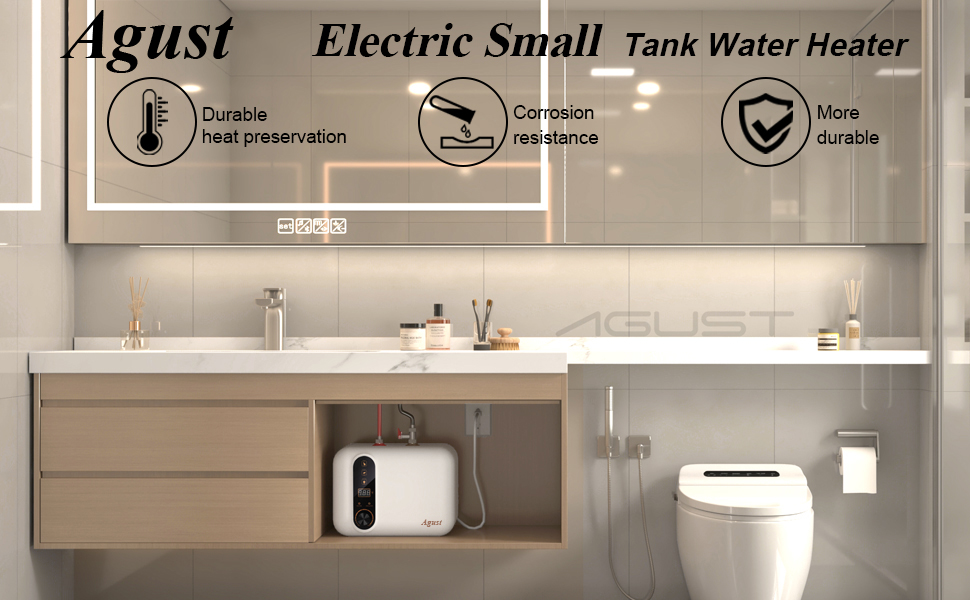 110V-120V 1.5Kw Instant Electric Hot Water Heater Under Kitchen Small Tank 2.5-3.0 Gallon