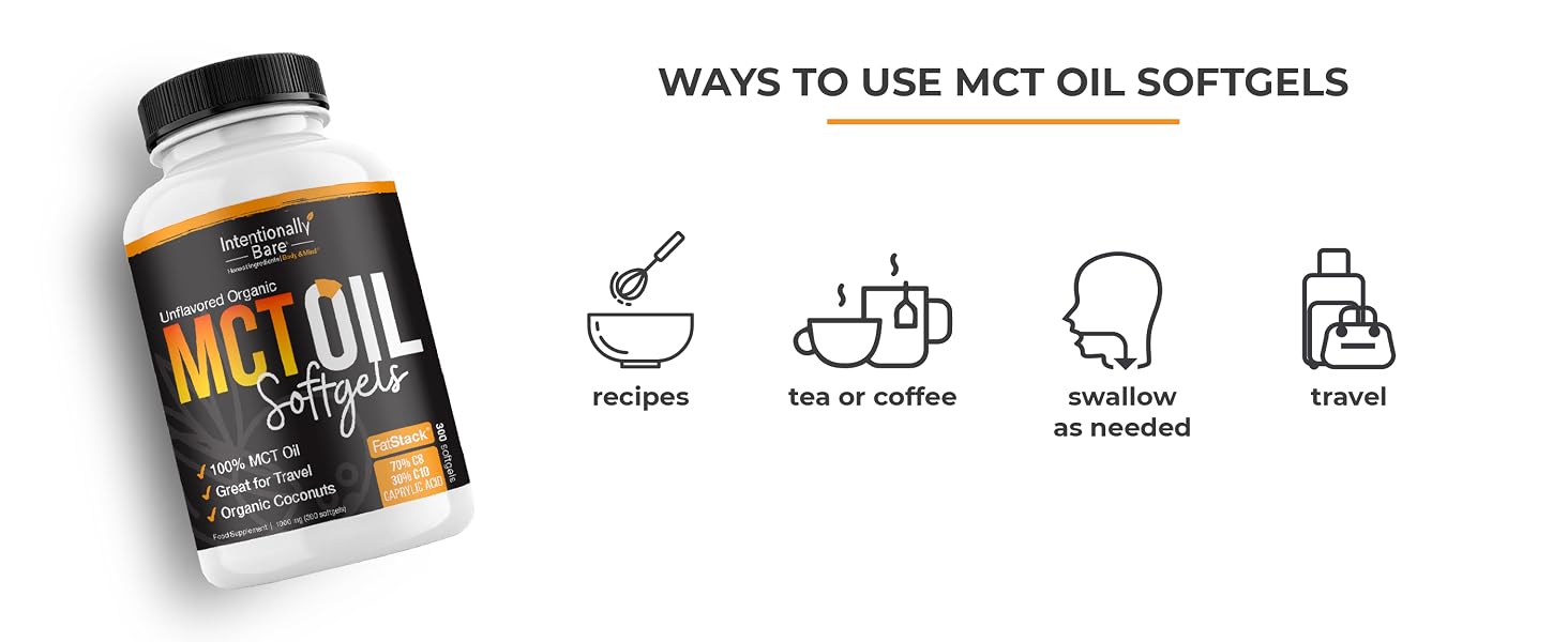 ways to use MCT oil softgels