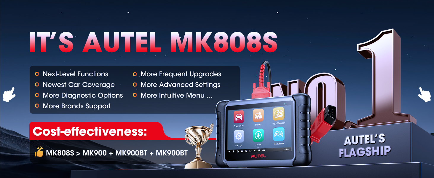 Autel MK808S MK900BT MK900-BT MaxiCheck MX900 MX808S MX808S-TS MK808S-TS MaxiPRO MP808S MP900BT KIT