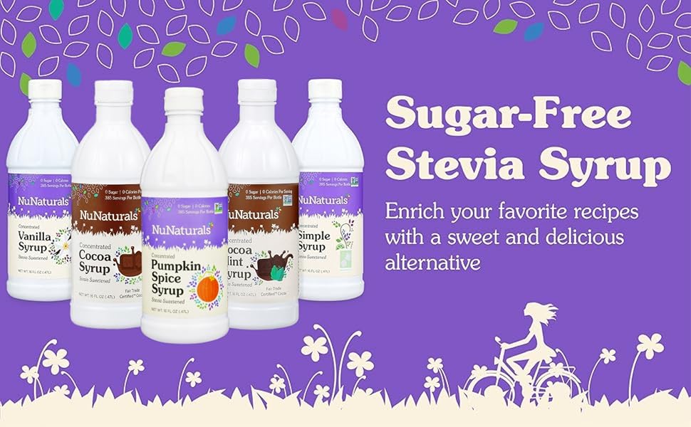 NuNaturals Sugar Free Stevia Syrup