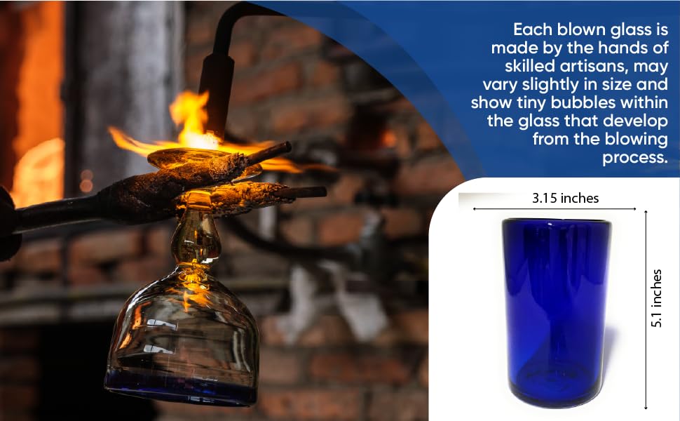 pure cobalt mexican drinking glasses margarita