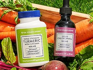 Supplements and Vitamins with vegtables