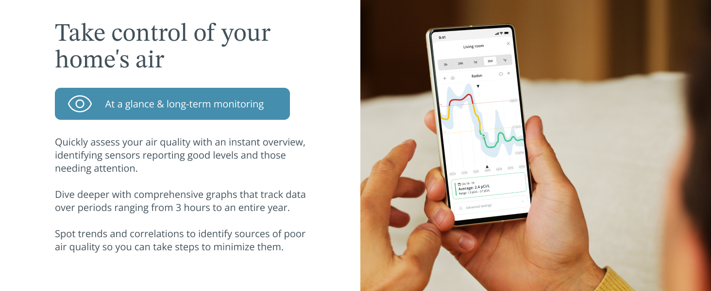Take control of your home's air with the Airthings App