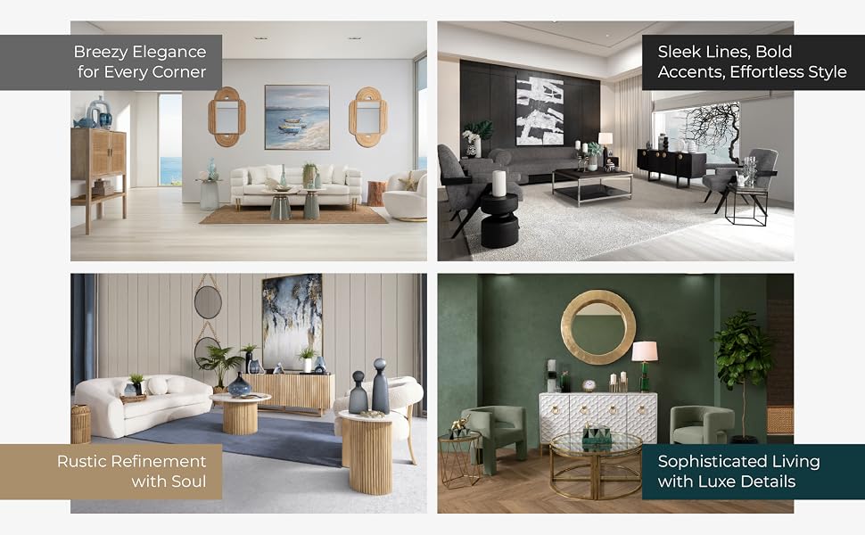 Sleek Lines, Bold Accents, Effortless Style Breezy Elegance for Every Corner
