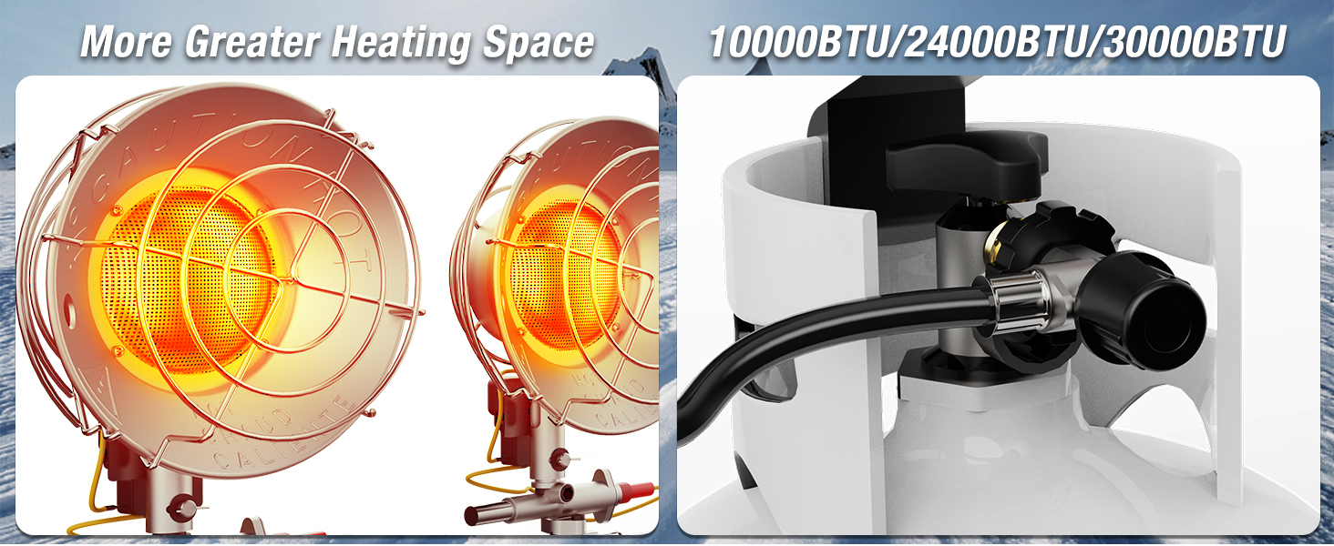 Double Tank Top Propane Heater