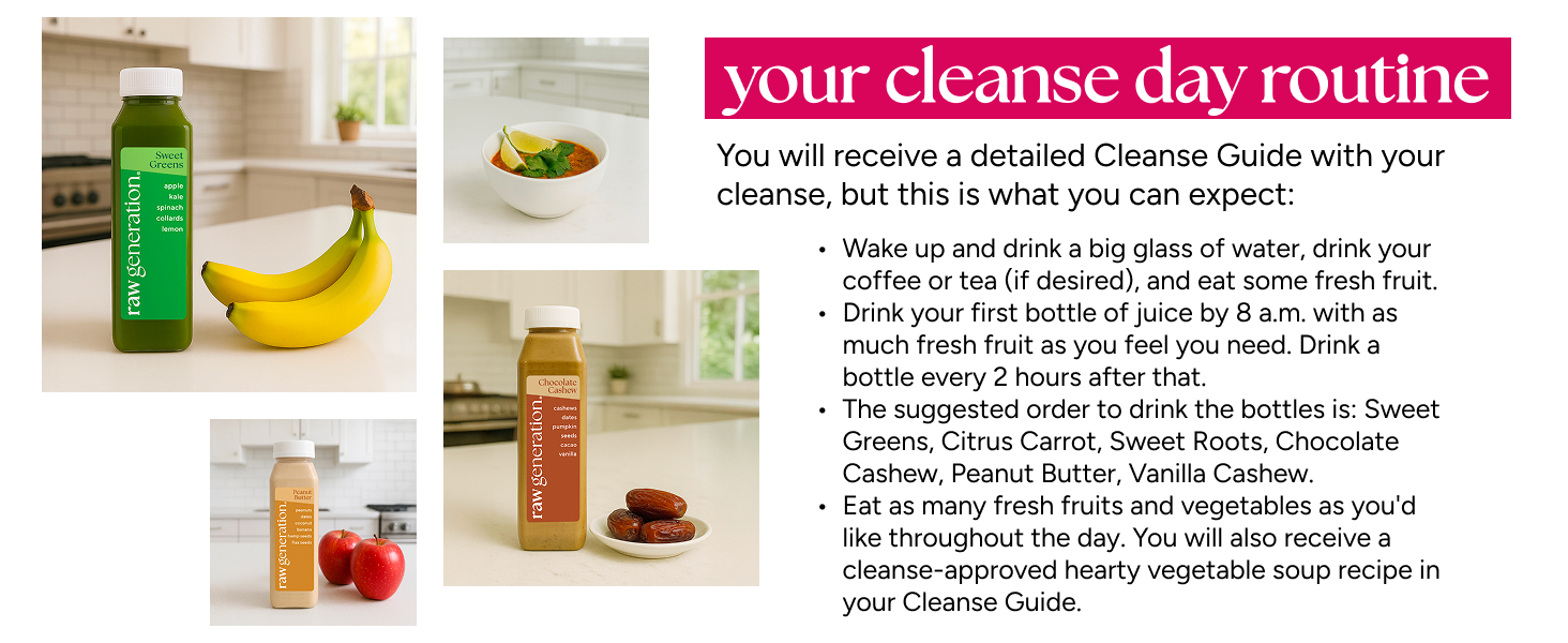 Your cleanse day routine here&amp;#39;s what you can expect