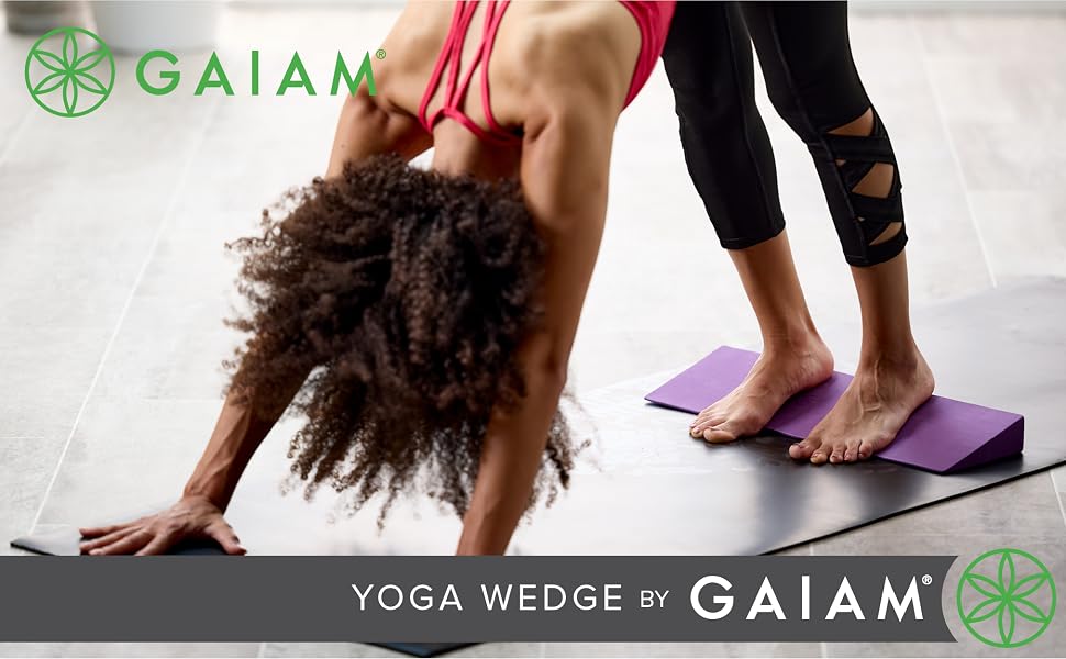 Gaiam yoga wedge, foam blocks exercise, yoga equipment