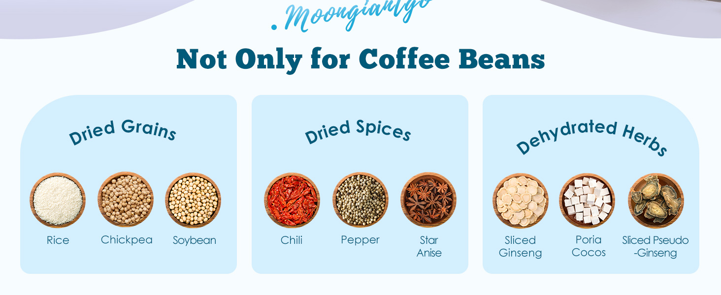 Grinder for Dry Spices Seeds Rice Beans Seasonings