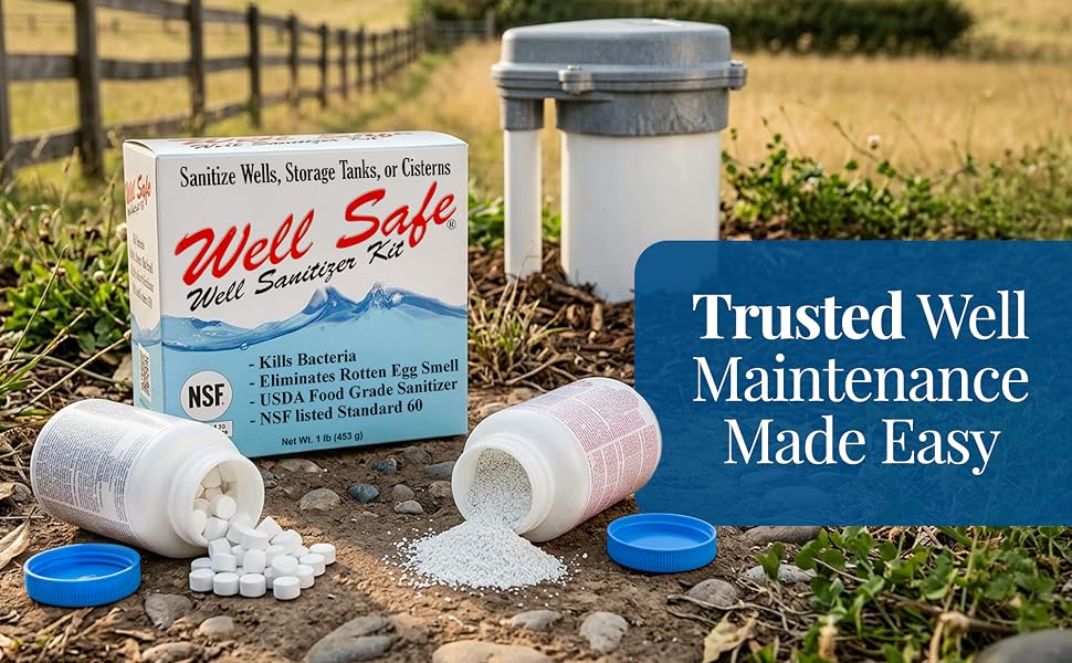 Well Safe Well Sanitizer Kit for Safe, Reliable Water