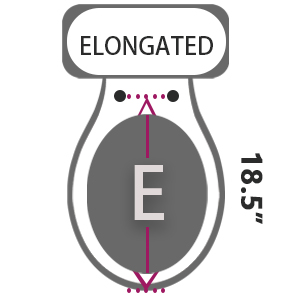 ELONGATED toilet seat