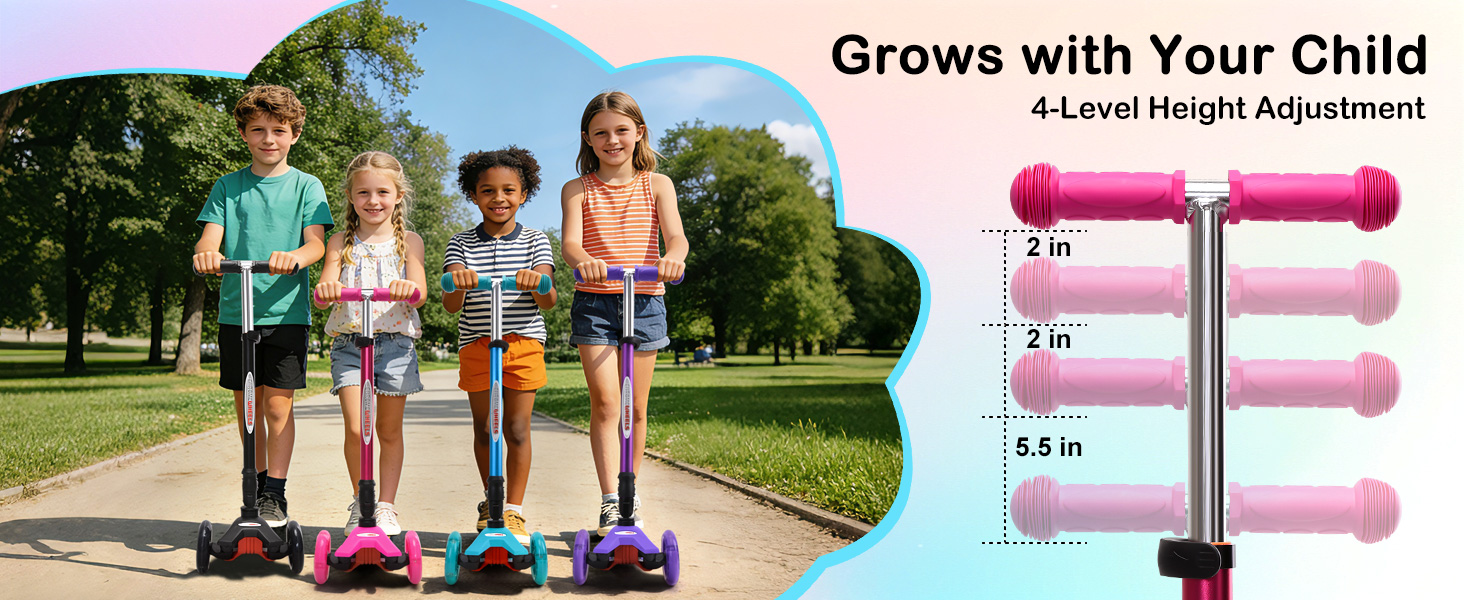 ChromeWheels Foldable Scooters for Kids