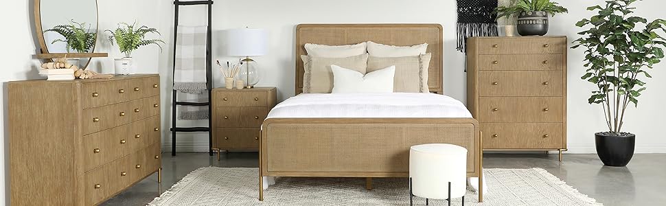 Coaster Home Furnishings Rattan Bedroom Collection