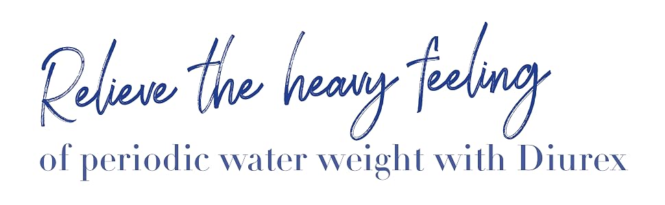 relieve the heavy feeling of periodic water weight with Diurex