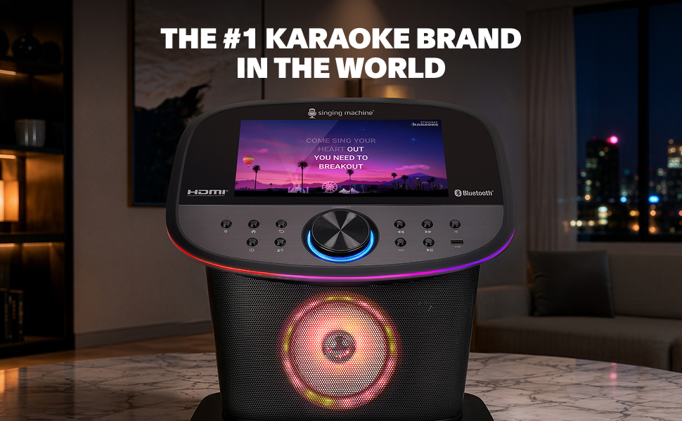 black karaoke machine
