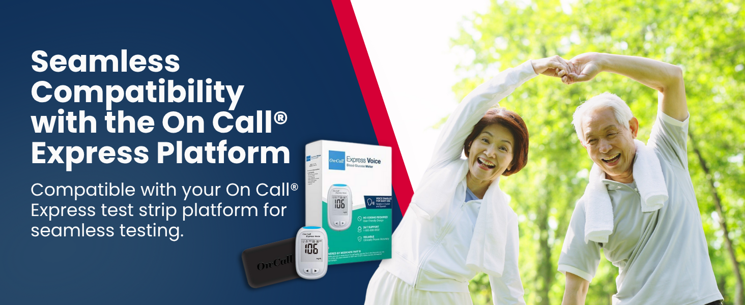 compatible with on call express test strips for seamless glucose testing experience