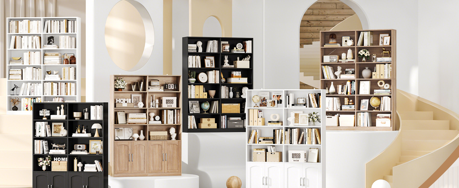 Black bookshelf